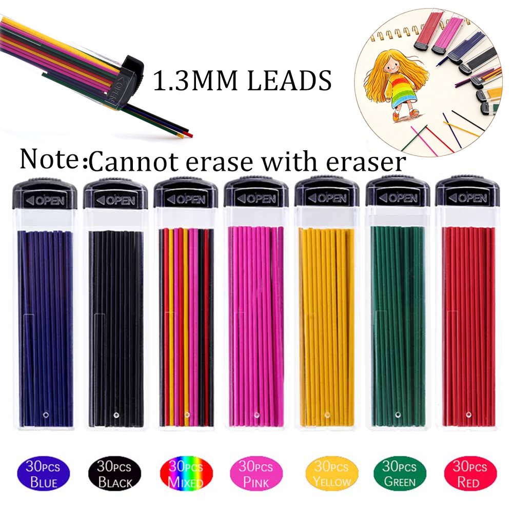 Mechanical Pencil Lead - 30Pcs/1Box 1.3MM Automatic Pencil Lead Refill,