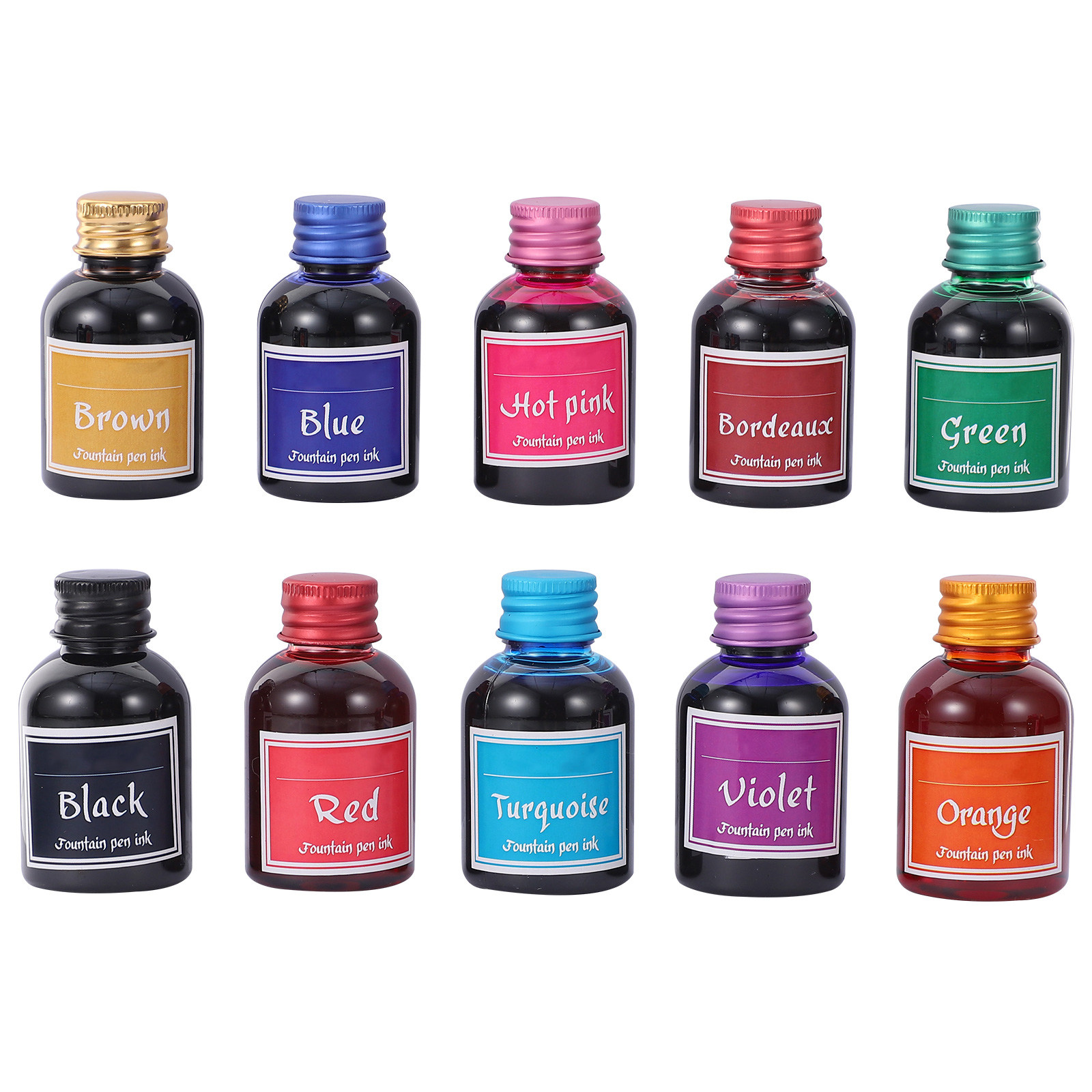 Calligraphy Ink Bottle - 10 Bottles Fast-Drying Calligraphy Ink Set
