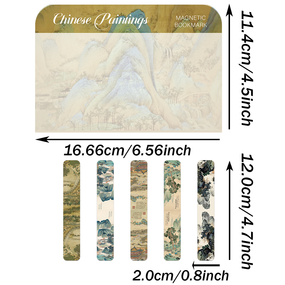 5PCS Chinese Ancient Style Mag - Bookmark Magnetic Clip reseña y precio