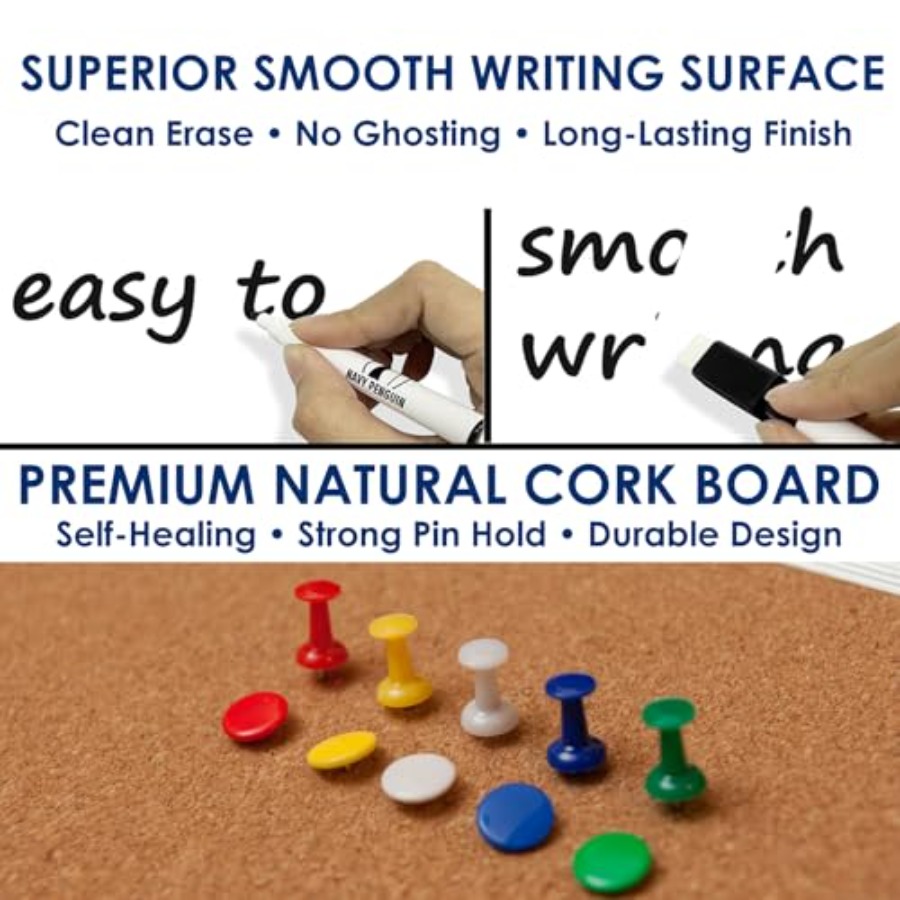 Combination Whiteboard Bulleti - Whiteboard Marker Set reseña y precio