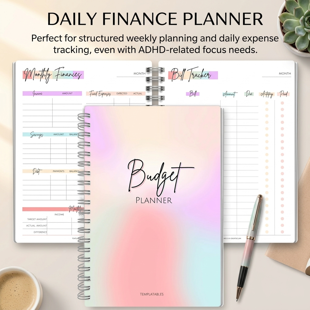 Daily Income And Expense Noteb - Planner Weekly Budget reseña y precio