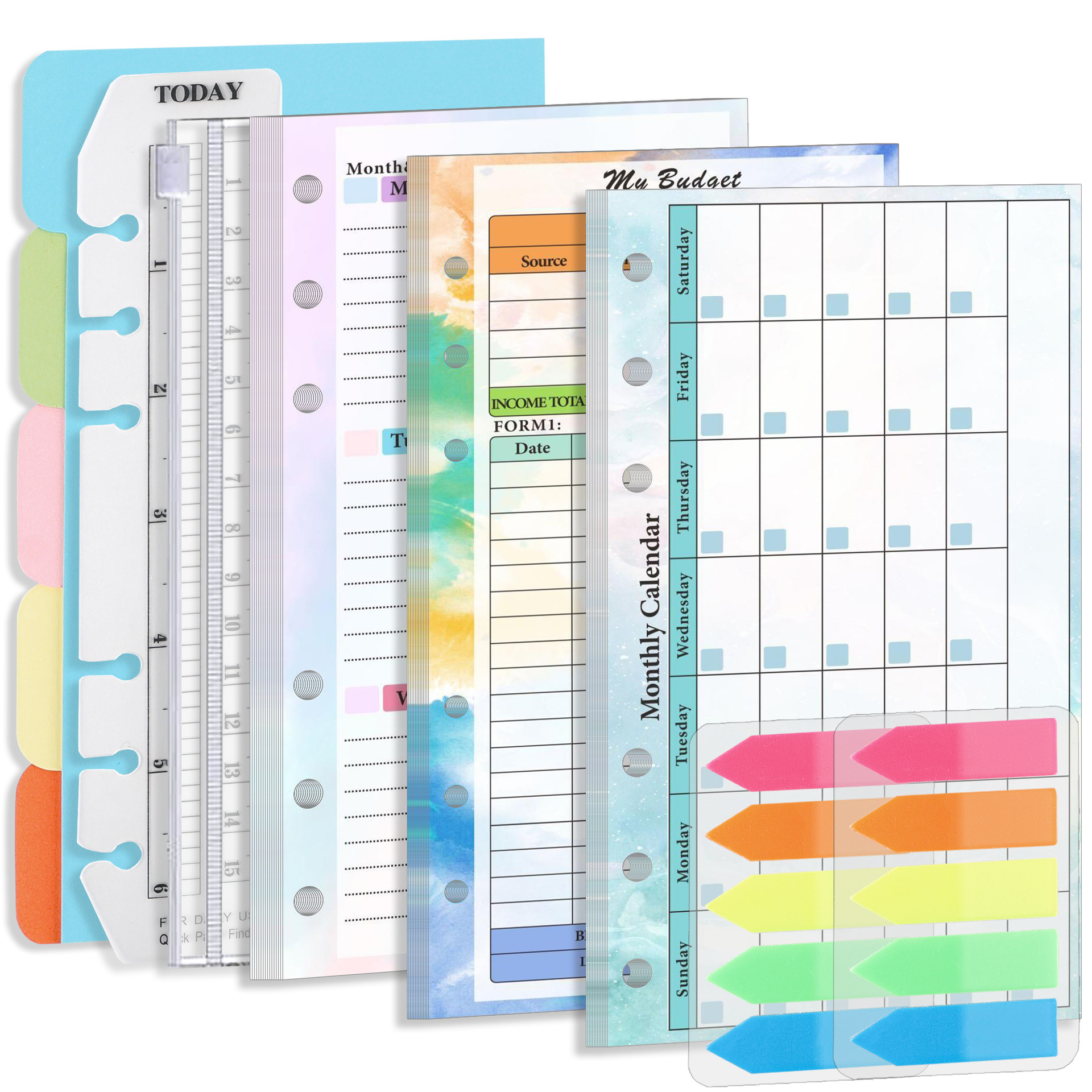 2026 NEW A6 Loose Leaf Noteboo - Planner Weekly Budget reseña y precio