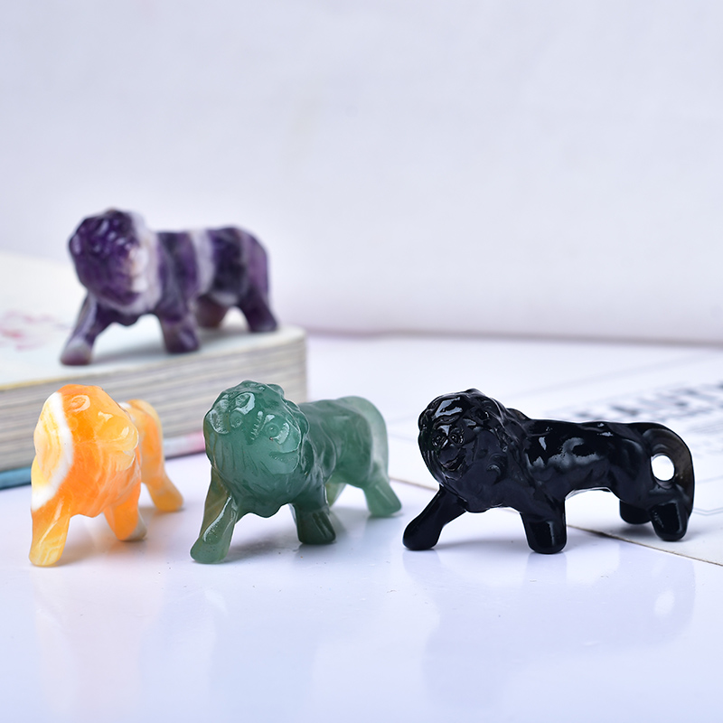 Natural Crystal Obsidian Lion. - Lion Stationery & Office Supply(Kunshan)Co.Ltd reseña y precio