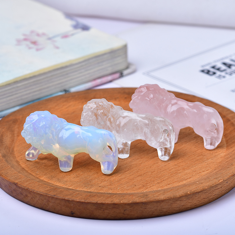 Natural Crystal Obsidian Lion. - Lion Stationery & Office Supply(Kunshan)Co.Ltd reseña y precio