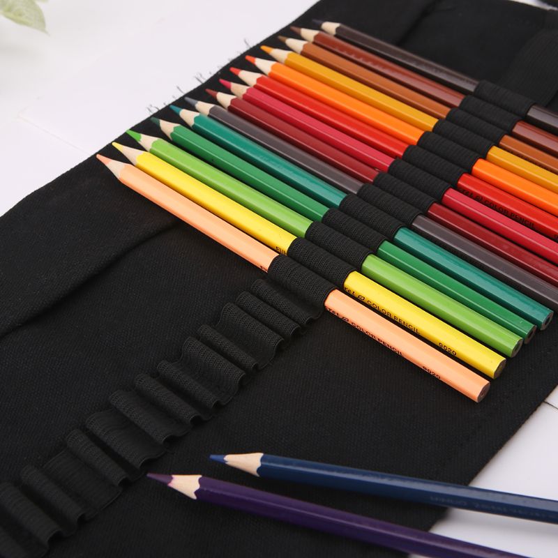 Black Color School Pencil for  - Pen Pouch Roll reseña y precio