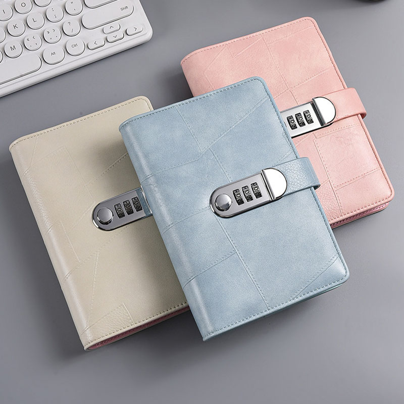 A6 PU Leather Password Lock Bi - Planner Weekly Budget reseña y precio