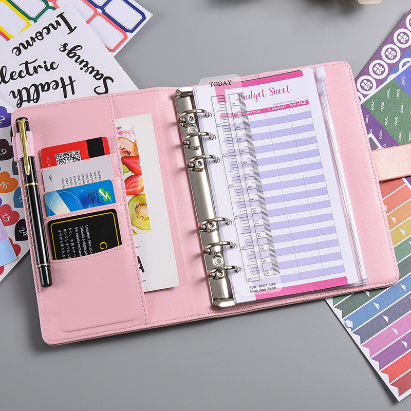 A6 PU Leather Password Lock Bi - Planner Weekly Budget reseña y precio