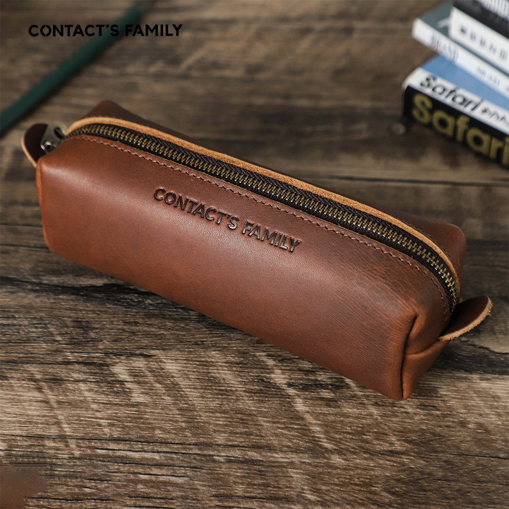 Retro Leather Pencil Case High - Stationery Supplies Business reseña y precio