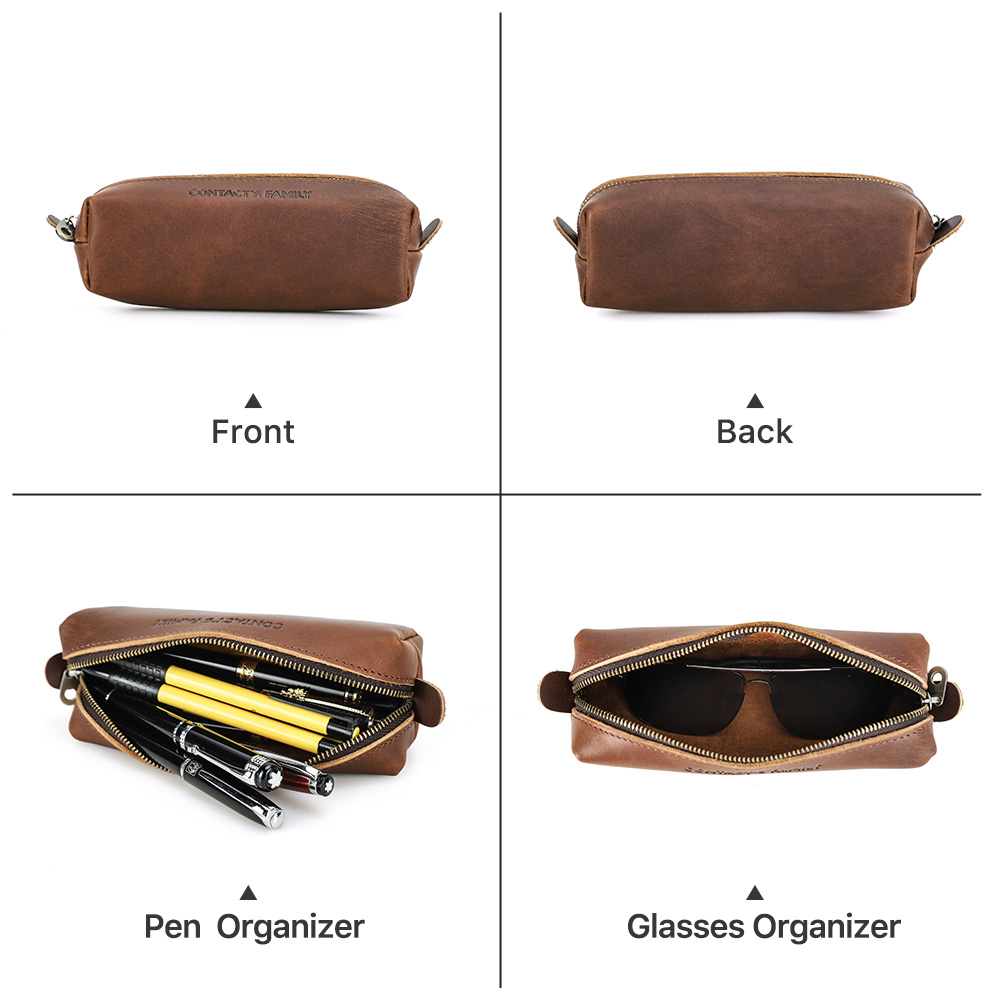 Retro Leather Pencil Case High - Stationery Supplies Business reseña y precio