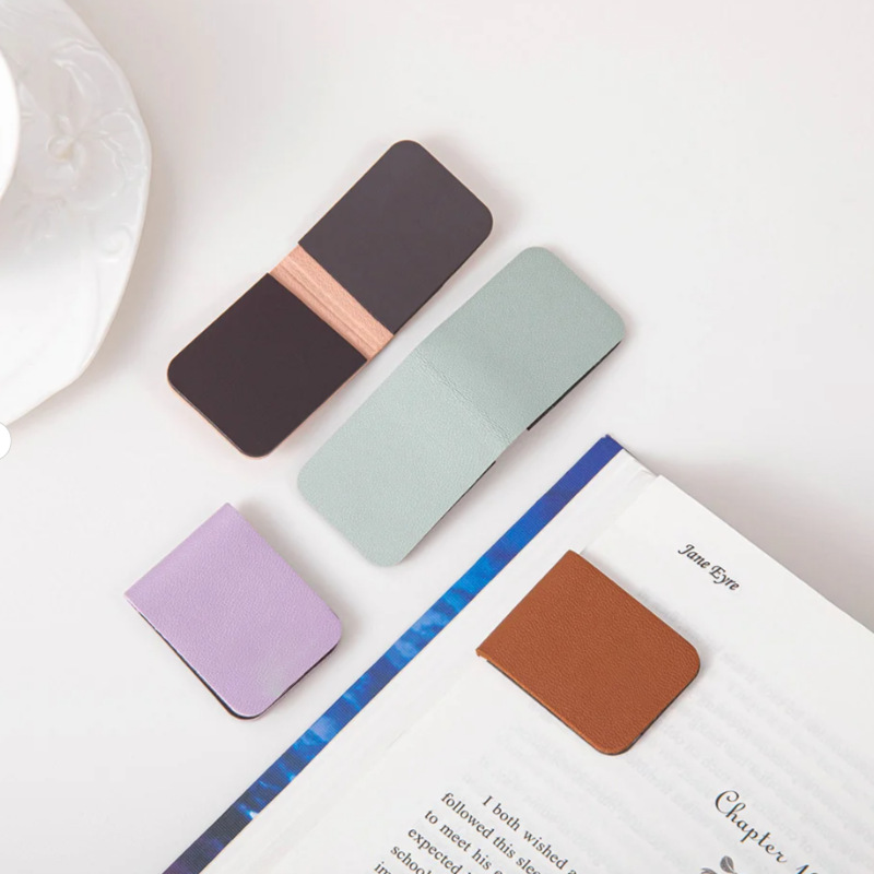 Premium Leather Magnetic Bookm - Bookmark Magnetic Clip reseña y precio