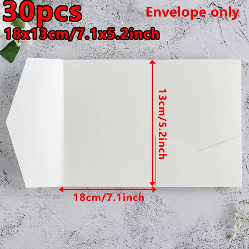 30pcs 18x13cm Green Envelopes  - Stationery Supplies Business reseña y precio