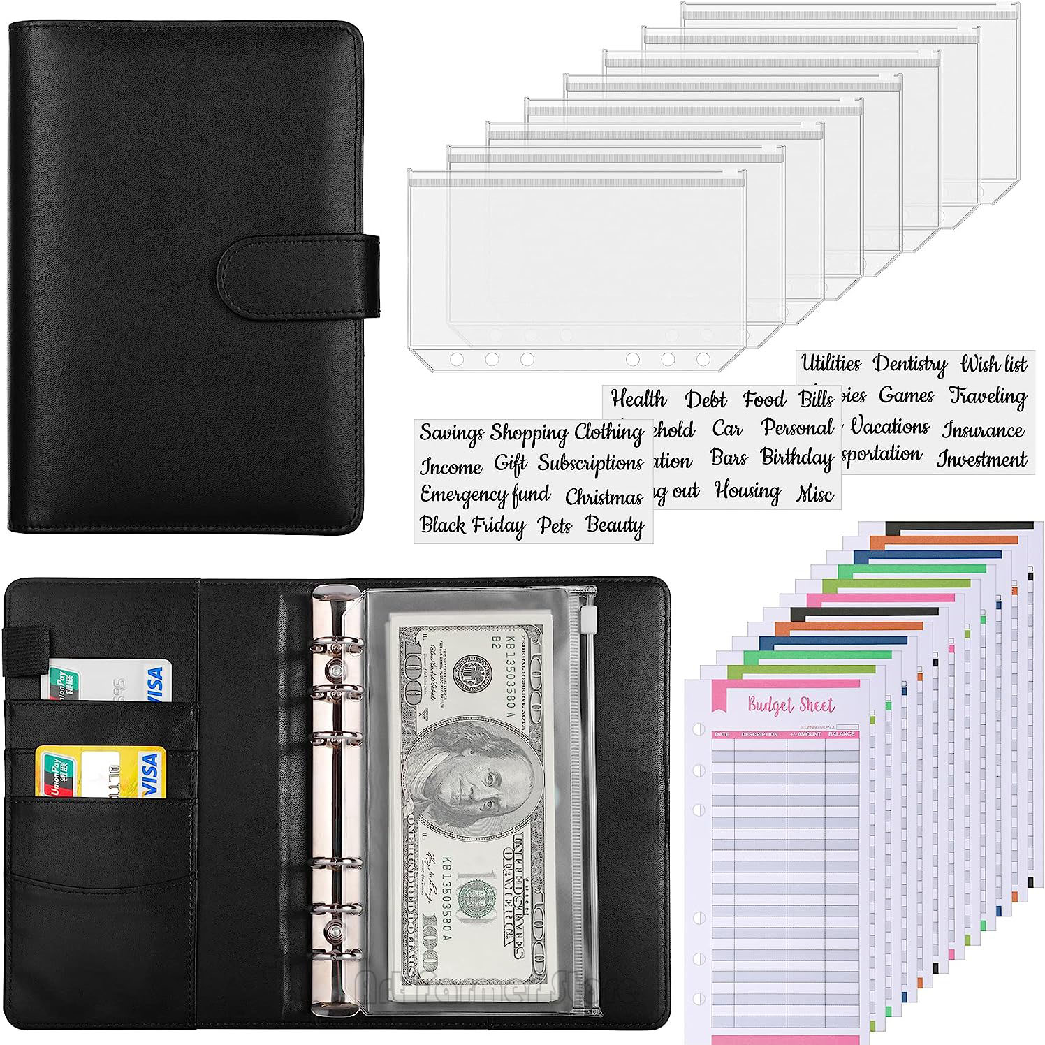 A6 Budget Binder with Cash Env - Planner Weekly Budget reseña y precio
