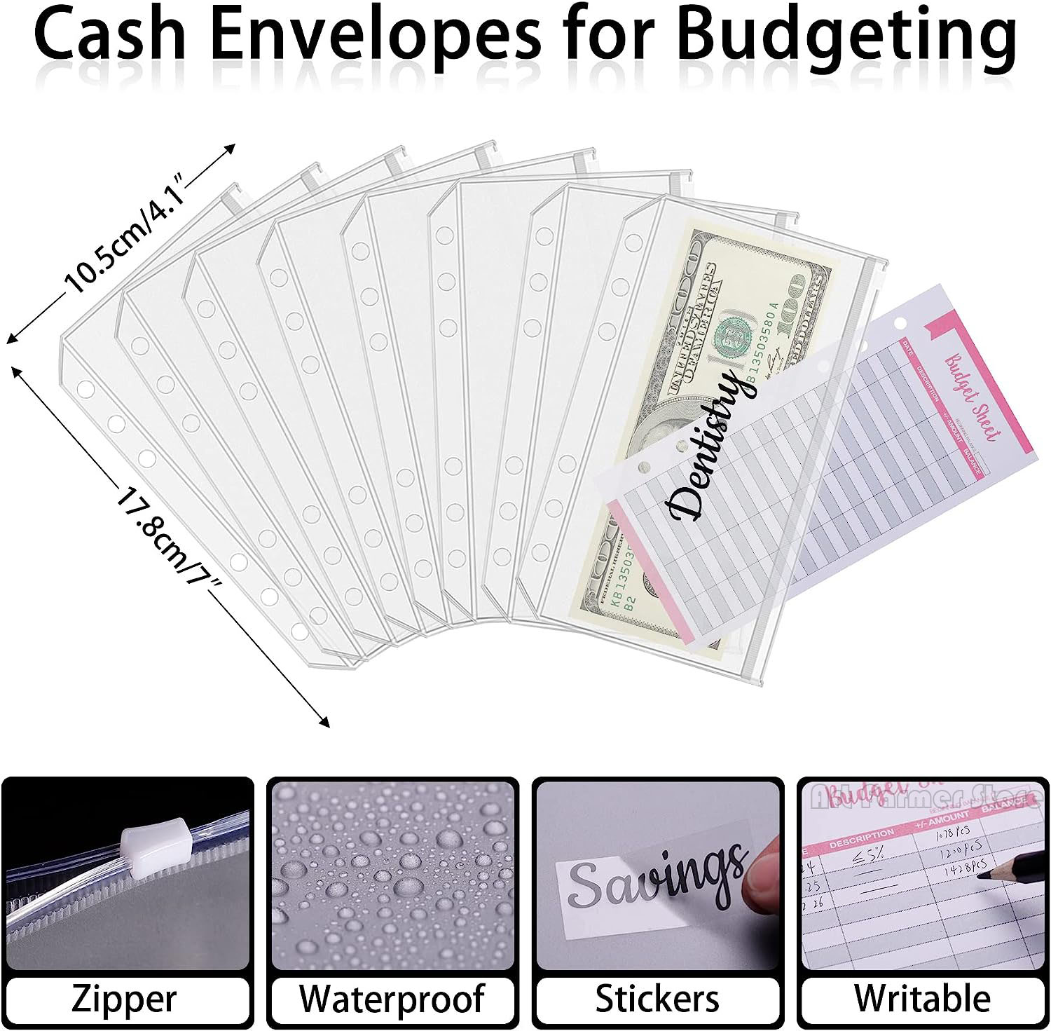 A6 Budget Binder with Cash Env - Planner Weekly Budget reseña y precio