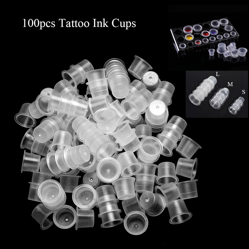 100pcs Transparent Tattoo Pigm - Calligraphy Ink Bottle reseña y precio