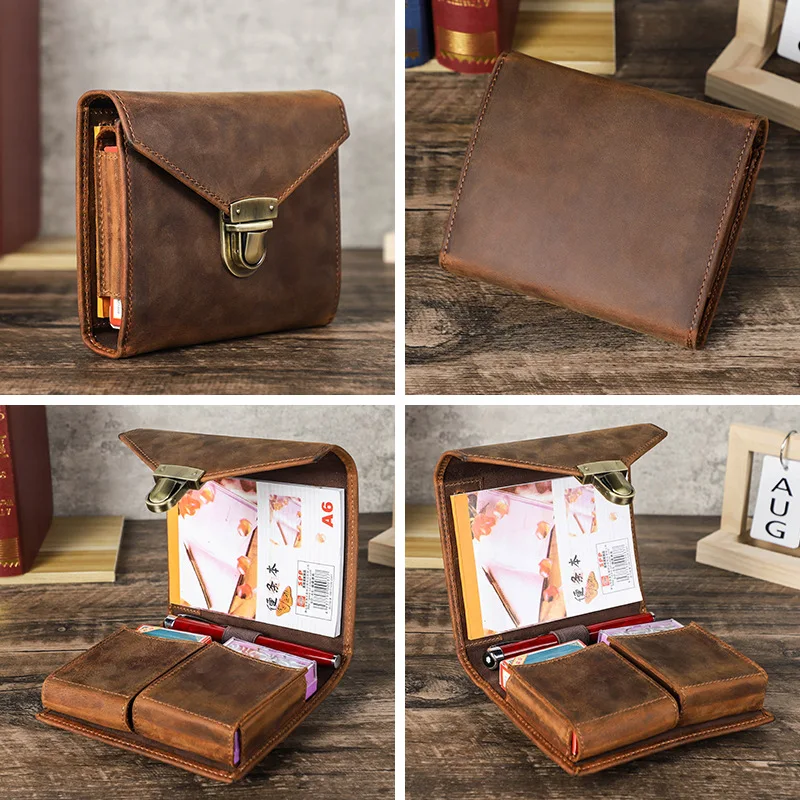 Luxury Retro Leather Notebook  - Stationery Supplies Business reseña y precio