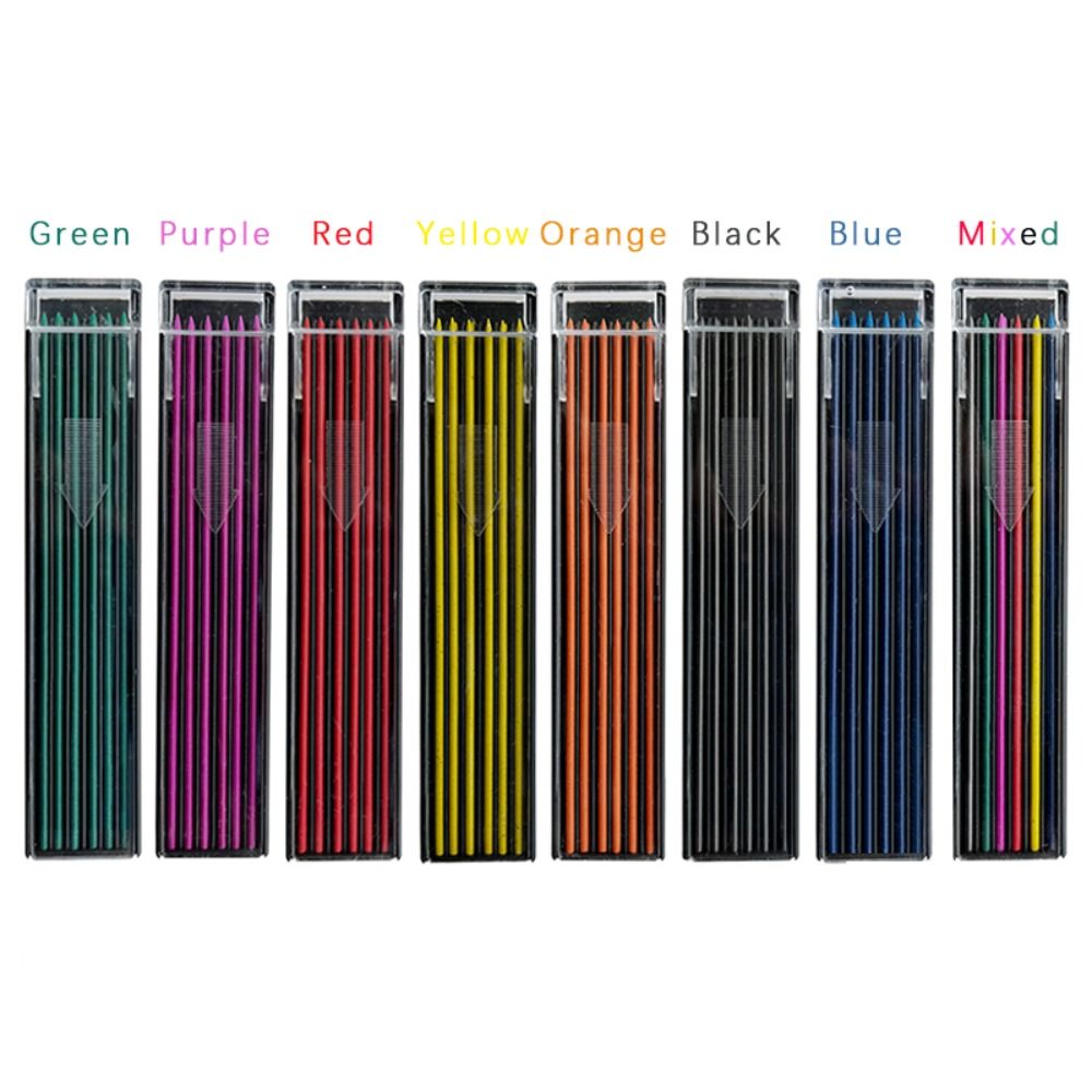 12PCS/Box 2.0mm HB Multi-color - Mechanical Pencil Lead reseña y precio