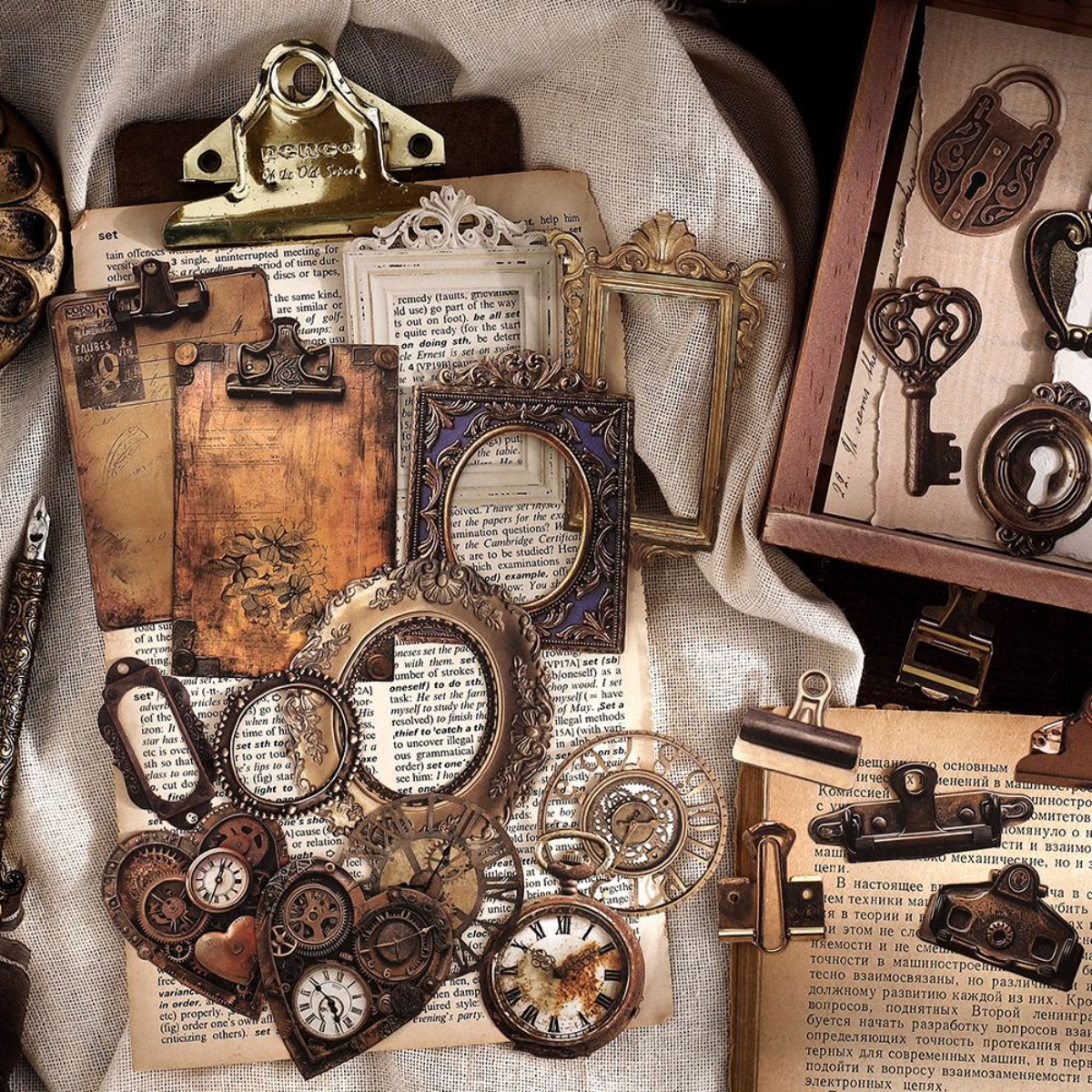 Vintage Nostalgic Gear Frame D - Stationery Supplies Business reseña y precio