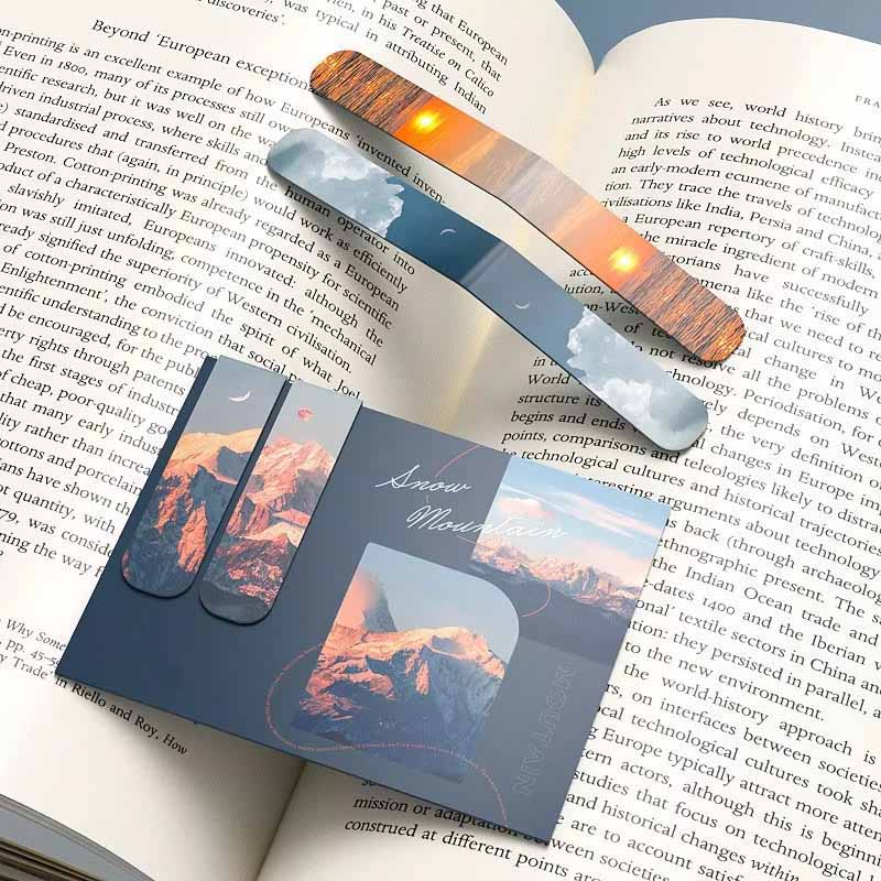 2Pcs Landscape Themed Magnetic - Bookmark Magnetic Clip reseña y precio