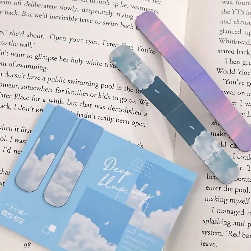2Pcs Landscape Themed Magnetic - Bookmark Magnetic Clip reseña y precio