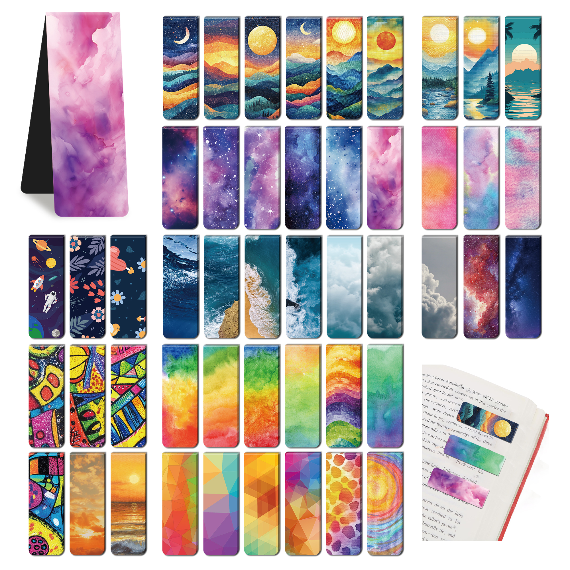 96pcs Colorful Magnetic Bookma - Bookmark Magnetic Clip reseña y precio