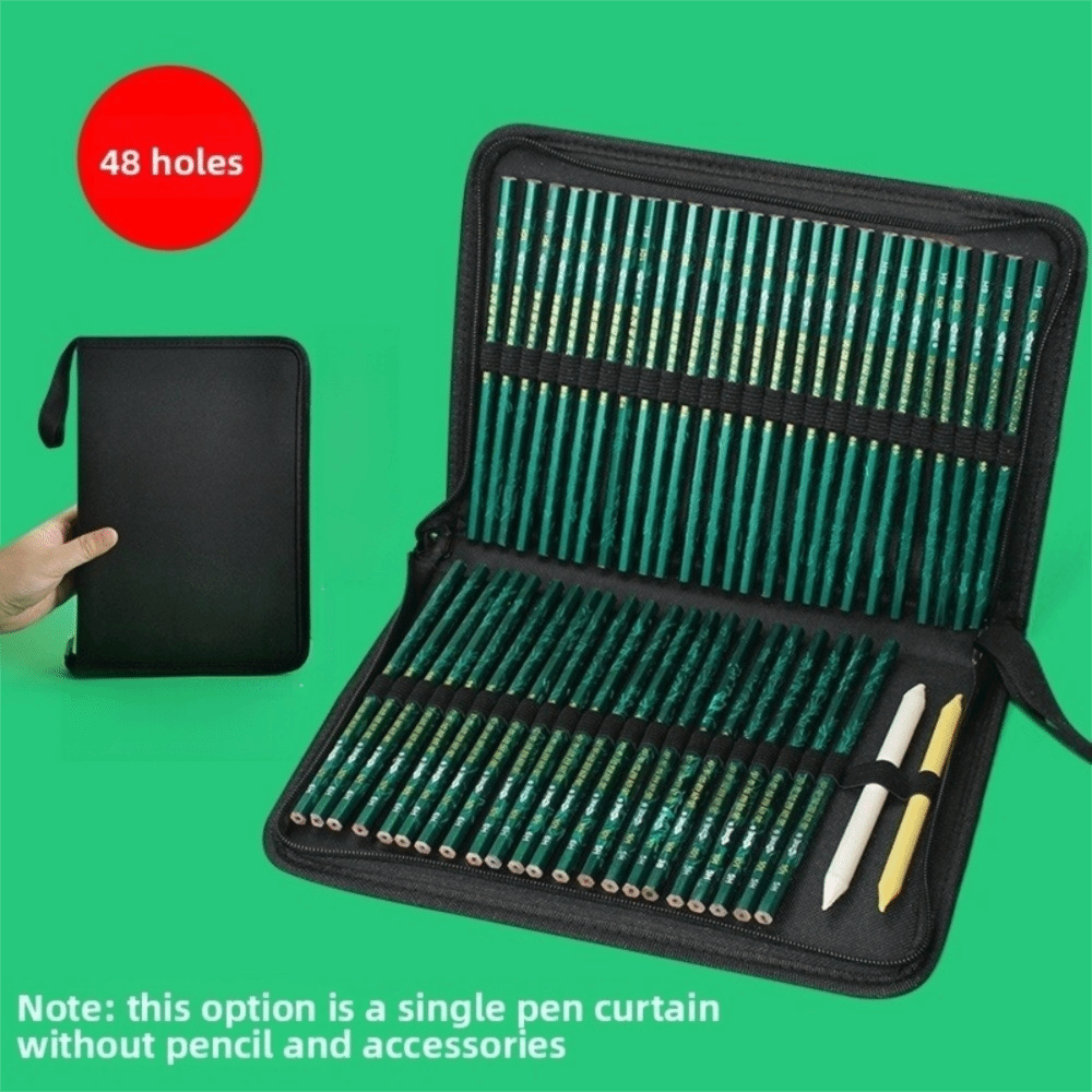 36/48/72 Hole Pen Curtain Blac - Pen Pouch Roll reseña y precio