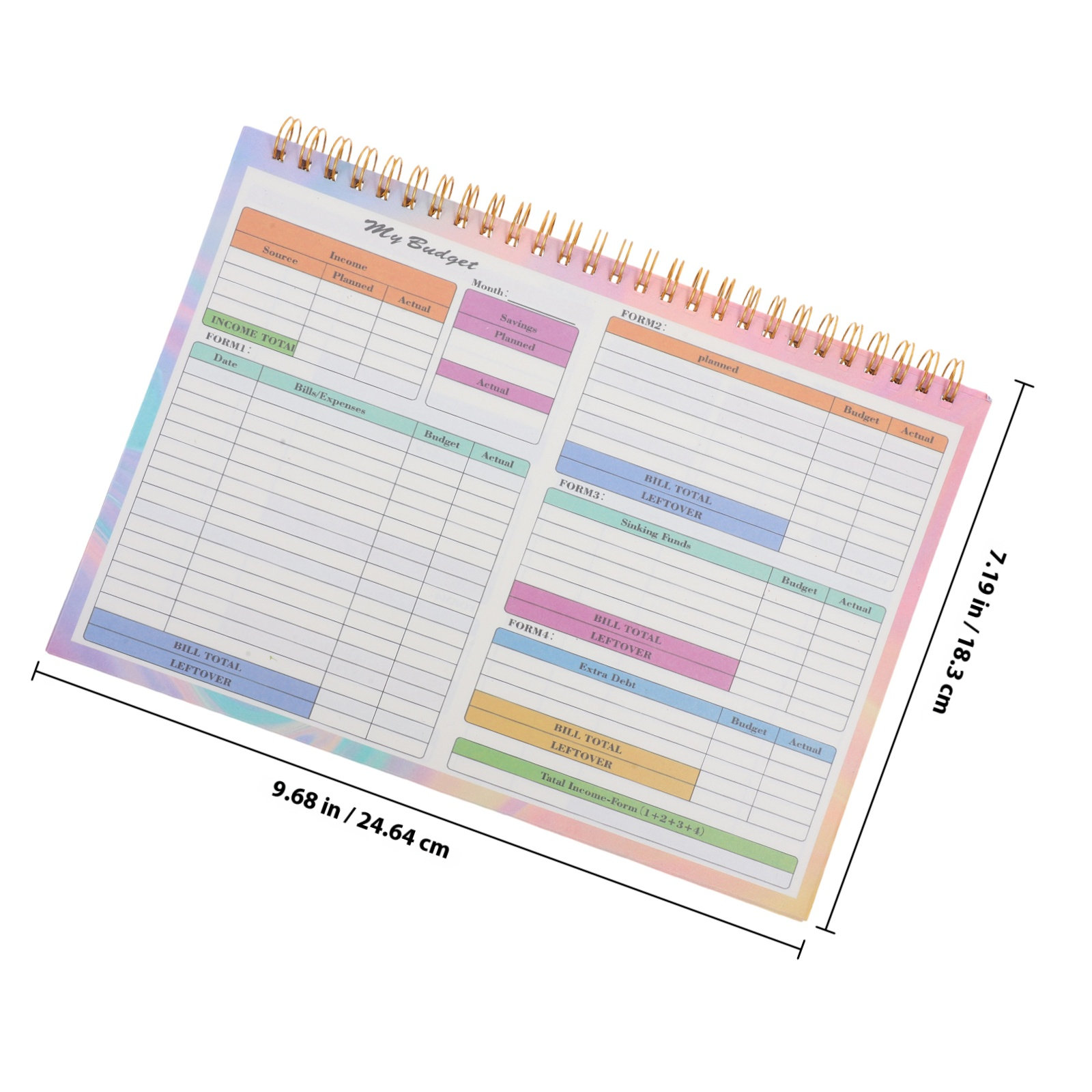 B5 Financial Tracker Notebook  - Planner Weekly Budget reseña y precio