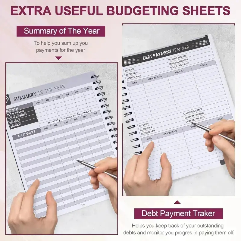 ADHD A4 Planner Notebook, Dura - Planner Weekly Budget reseña y precio