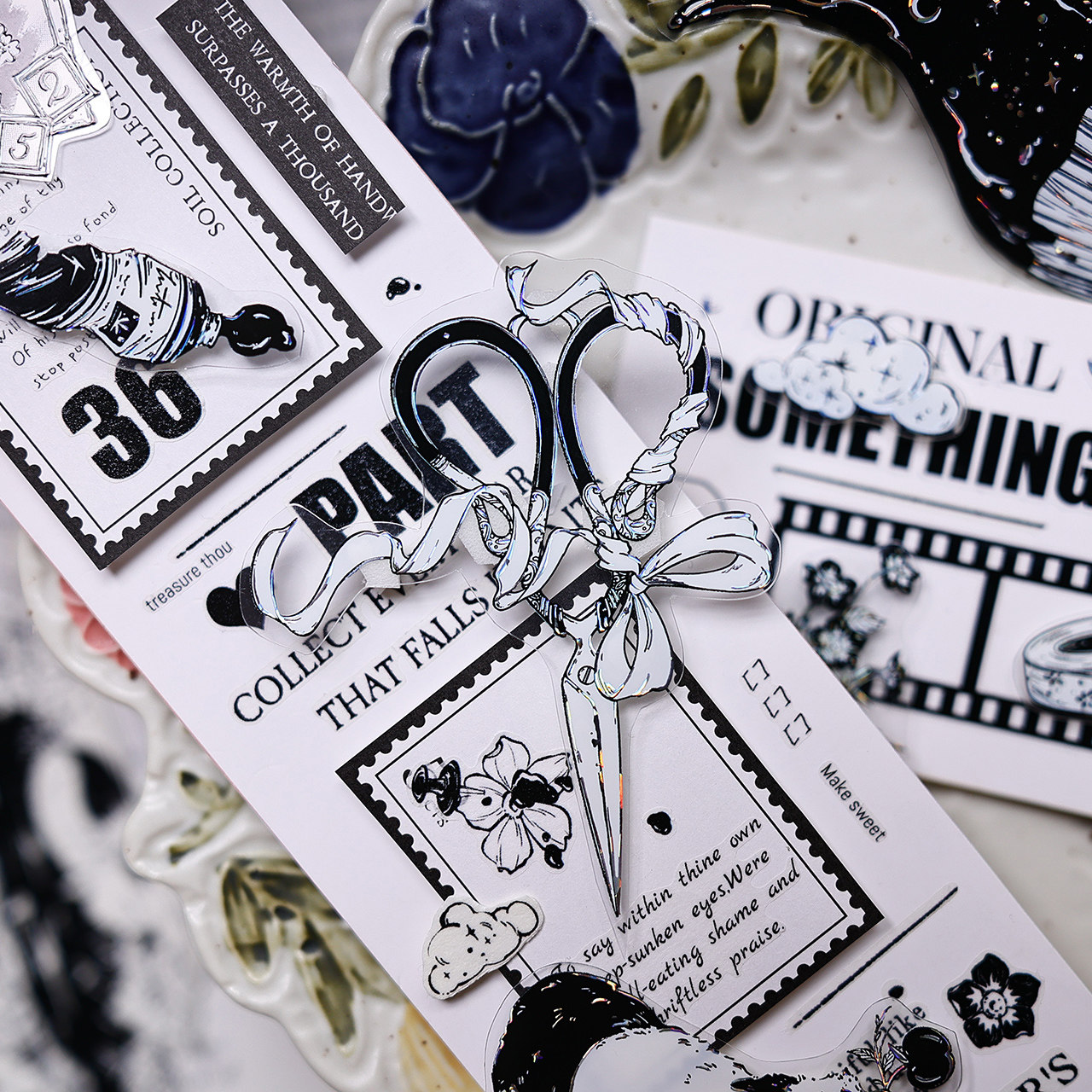 XiaoBaiJia Studio Vintage Blac - Washi Tape Set reseña y precio