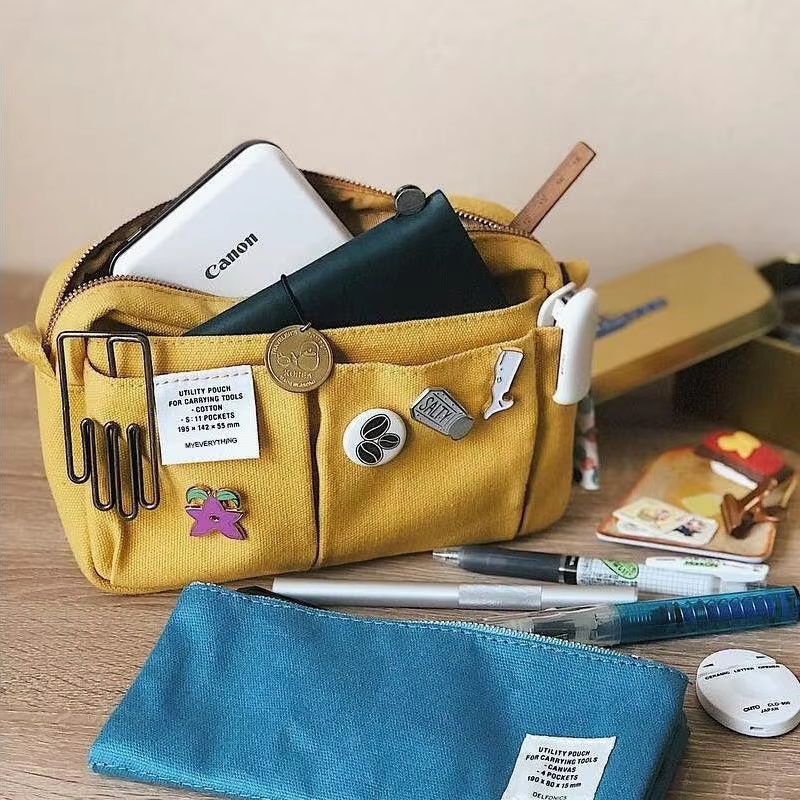 Large Capacity Canvas Storage  - Pen Pouch Roll reseña y precio