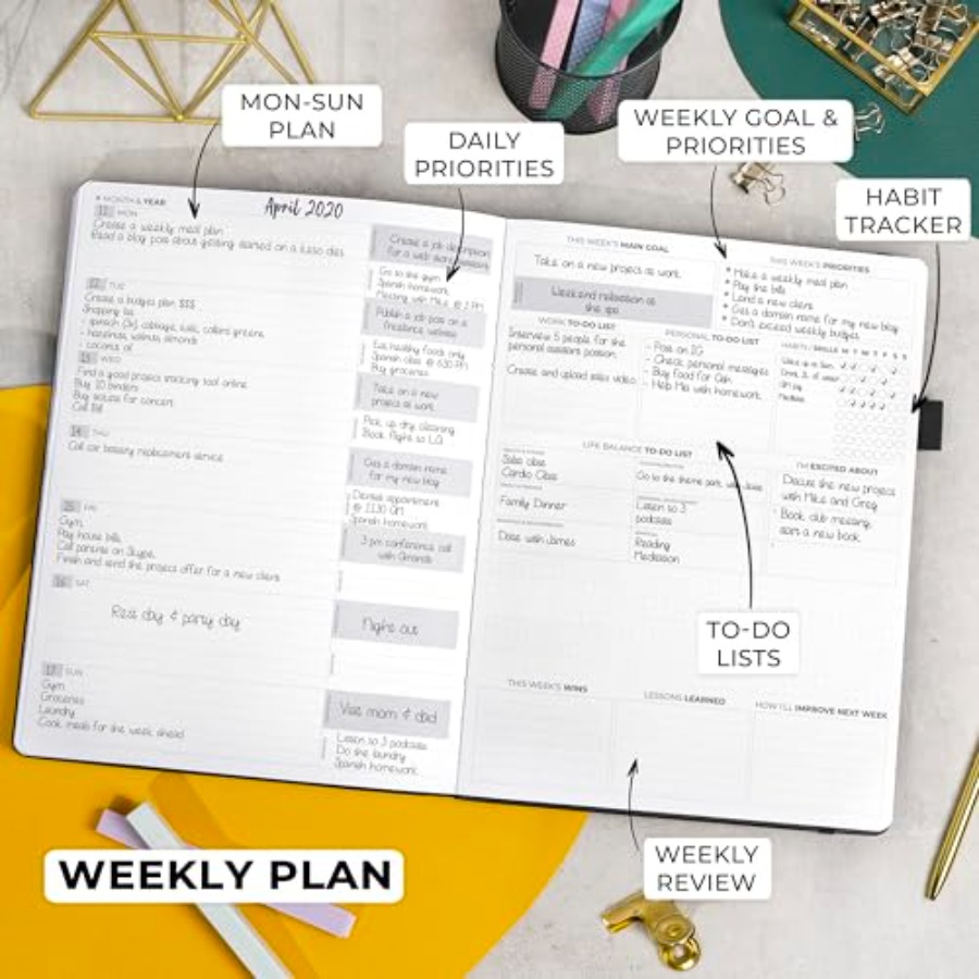 Planner Pro Premium Luxurious  - Planner Weekly Budget reseña y precio