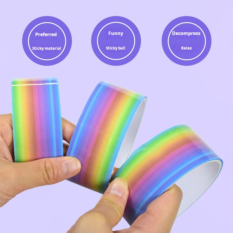 1pcs Rainbow Balls Sticky Ball - Glue Stick Pack reseña y precio