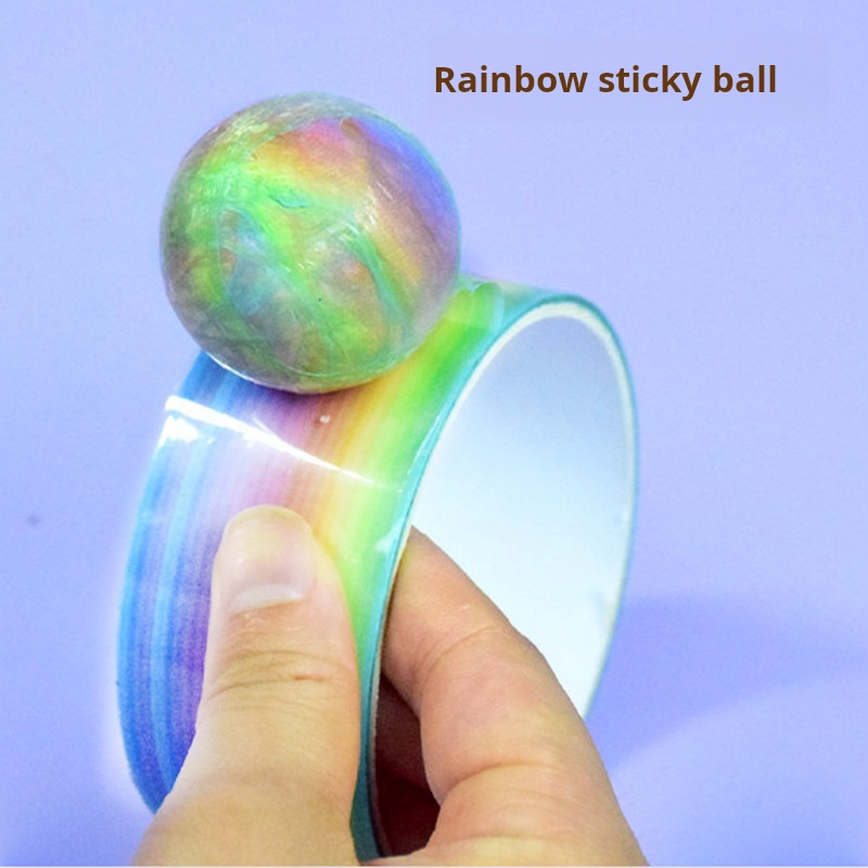 1pcs Rainbow Balls Sticky Ball - Glue Stick Pack reseña y precio