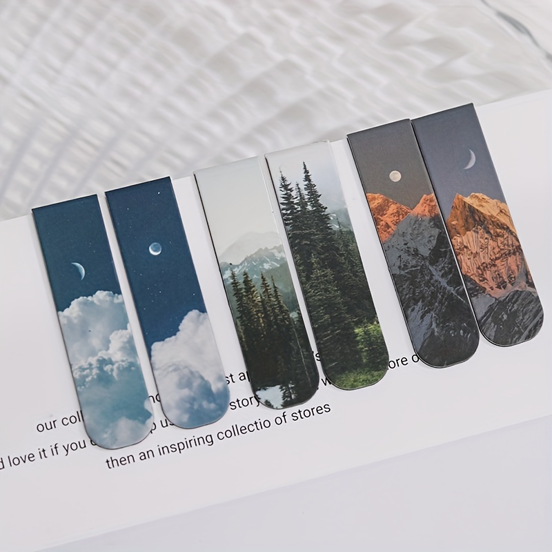 2pcs Landscape Themed Magnetic - Bookmark Magnetic Clip reseña y precio