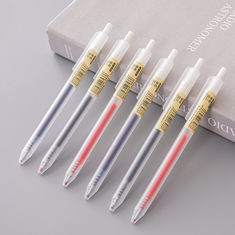 6/10Pcs 0.5mm Retractable Gel  - Stationery Supplies Business reseña y precio