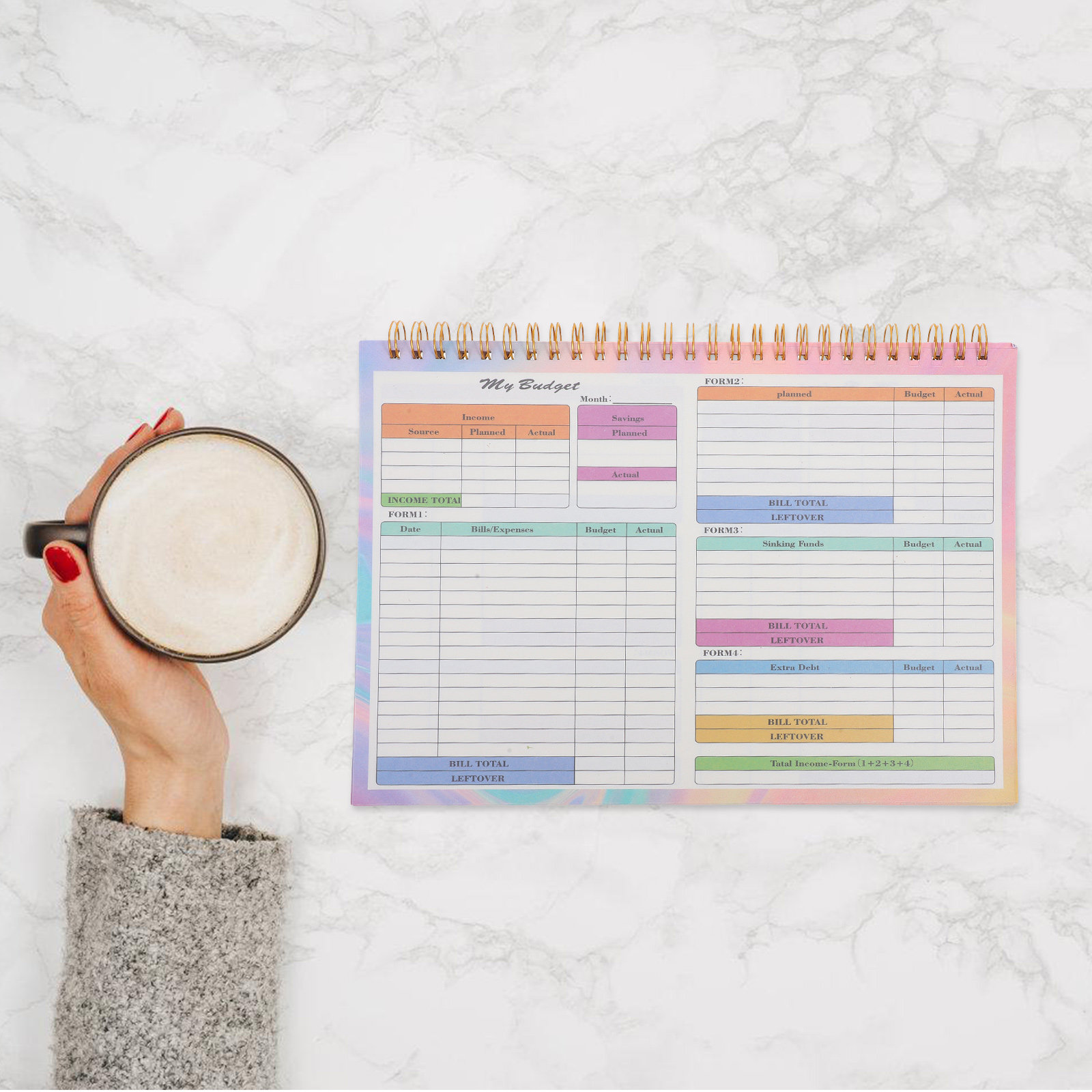 B5 Financial Tracker Notebook  - Planner Weekly Budget reseña y precio