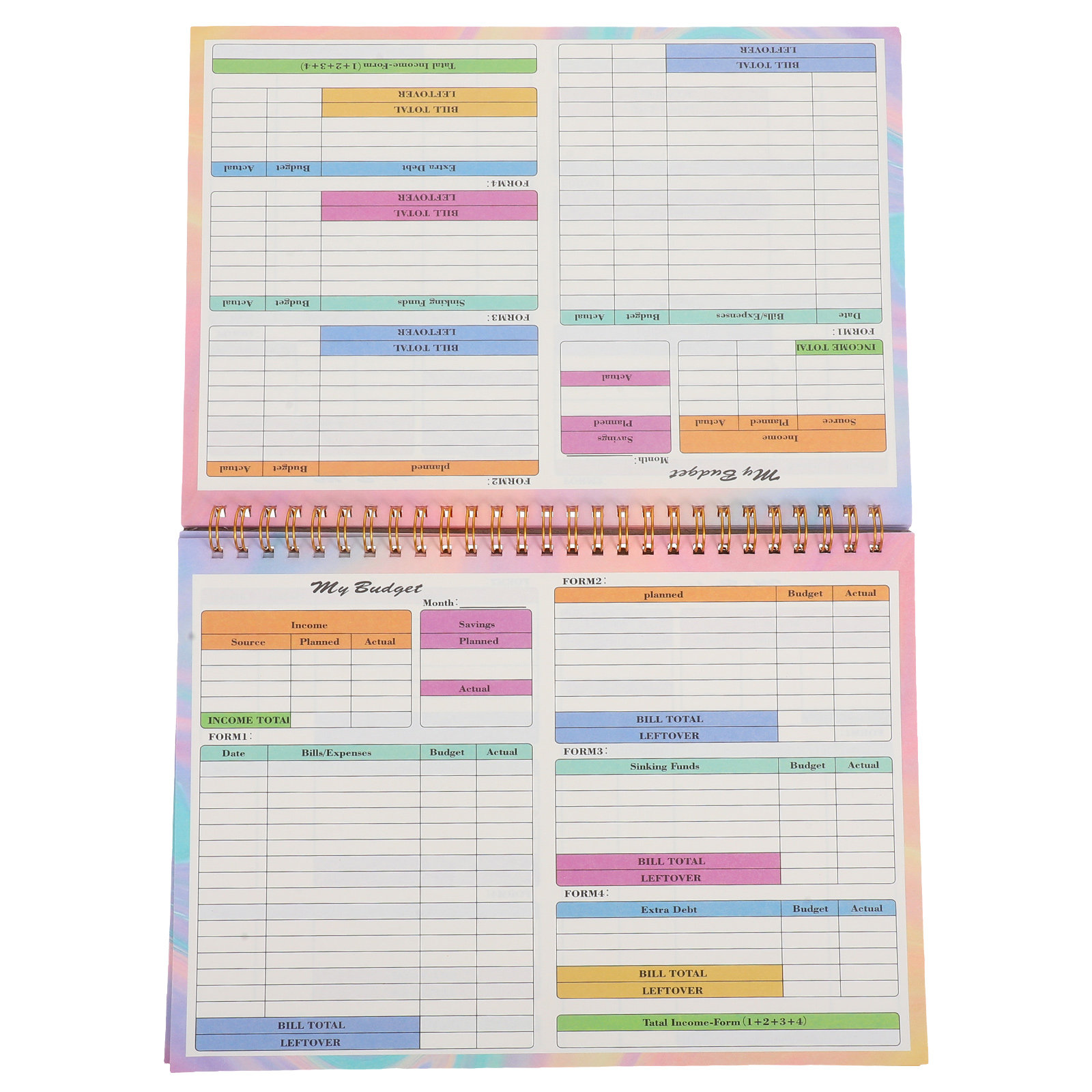 B5 Financial Tracker Notebook  - Planner Weekly Budget reseña y precio