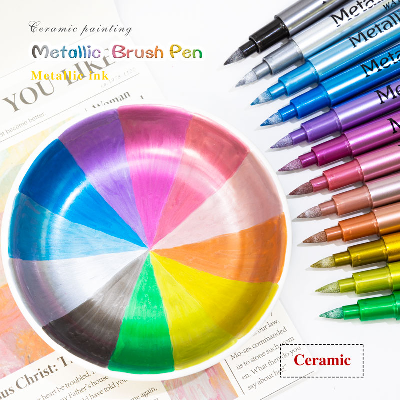 24 Colors Metallic Acrylic Pai - Whiteboard Marker Set reseña y precio