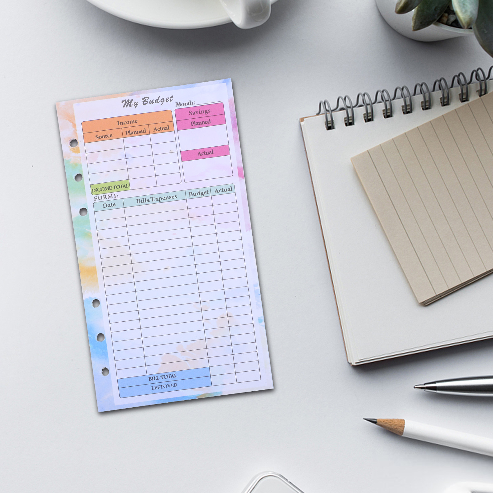 14 Sheets A6 Budget Planner Re - Planner Weekly Budget reseña y precio