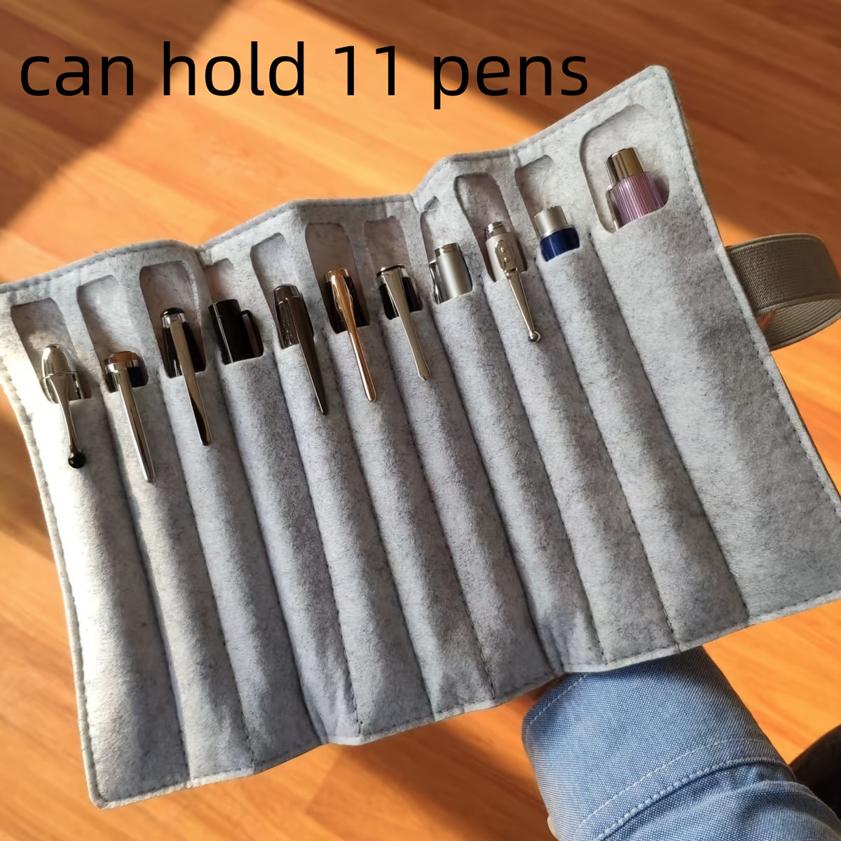 11-Pen Capacity Felt Roll-Up P - Pen Pouch Roll reseña y precio