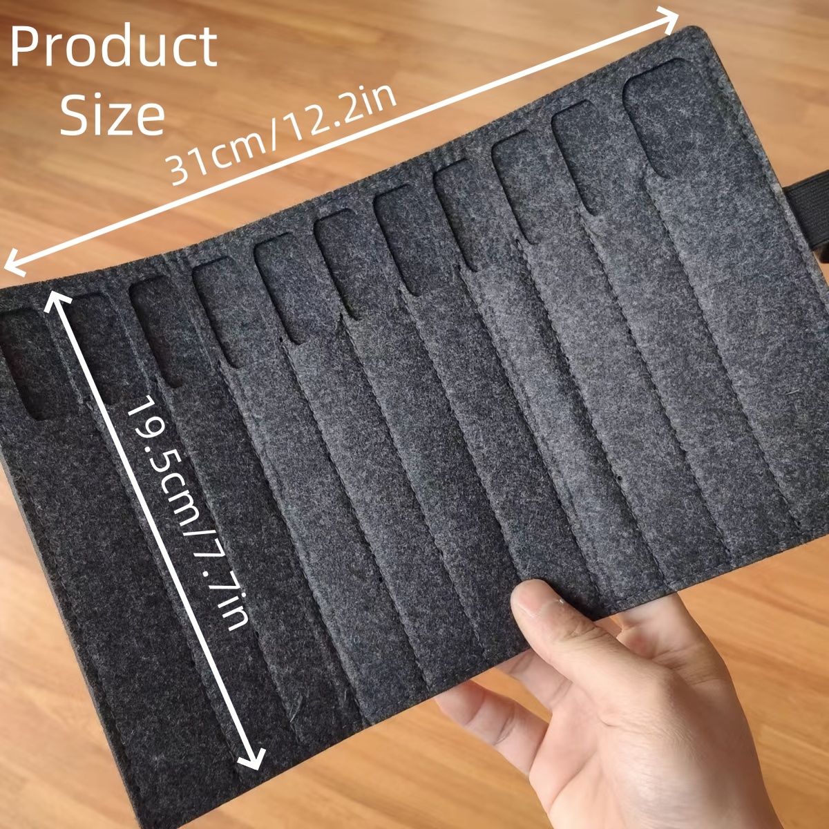 11-Pen Capacity Felt Roll-Up P - Pen Pouch Roll reseña y precio