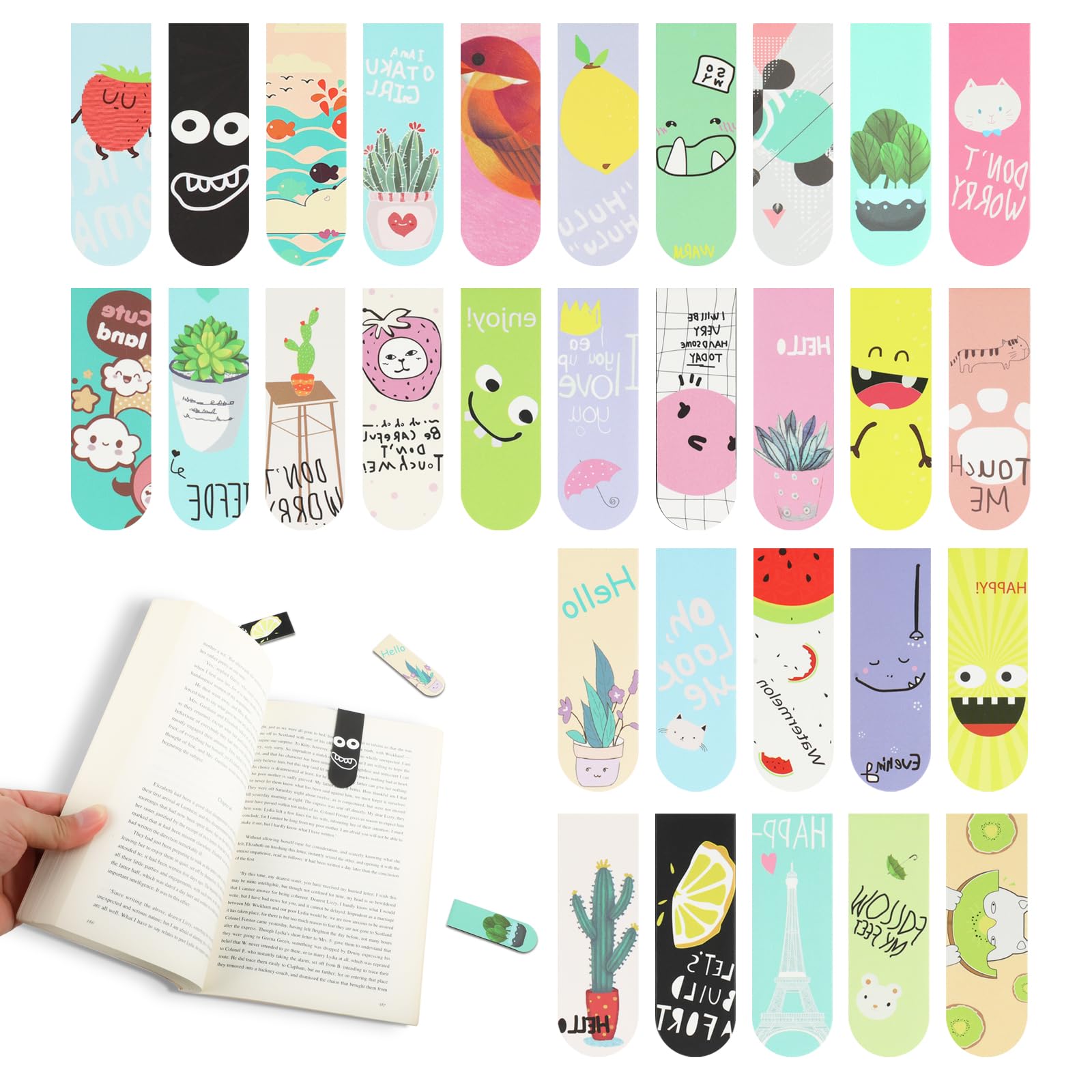 18pcs/30pcs Magnetic Bookmarks - Bookmark Magnetic Clip reseña y precio