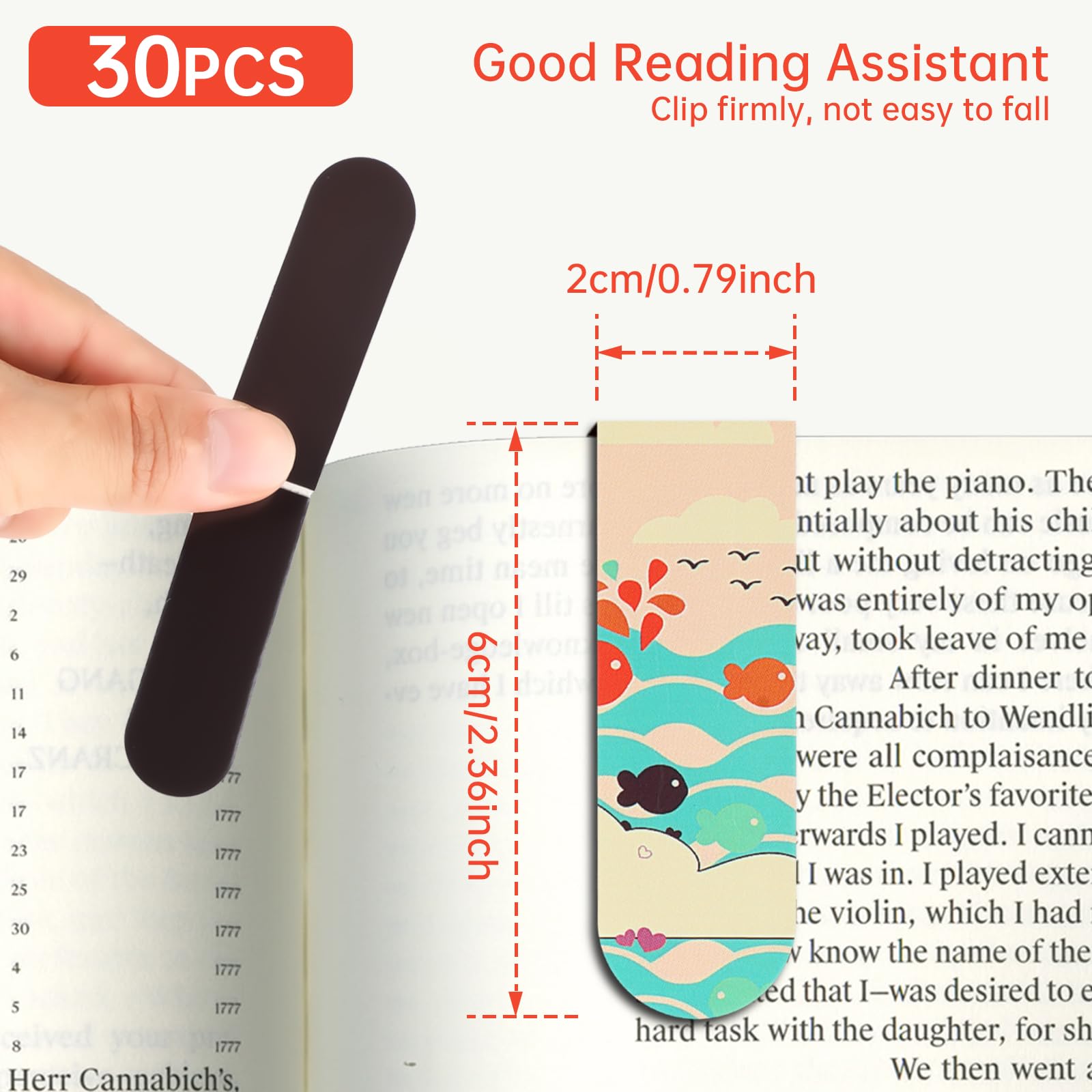 18pcs/30pcs Magnetic Bookmarks - Bookmark Magnetic Clip reseña y precio