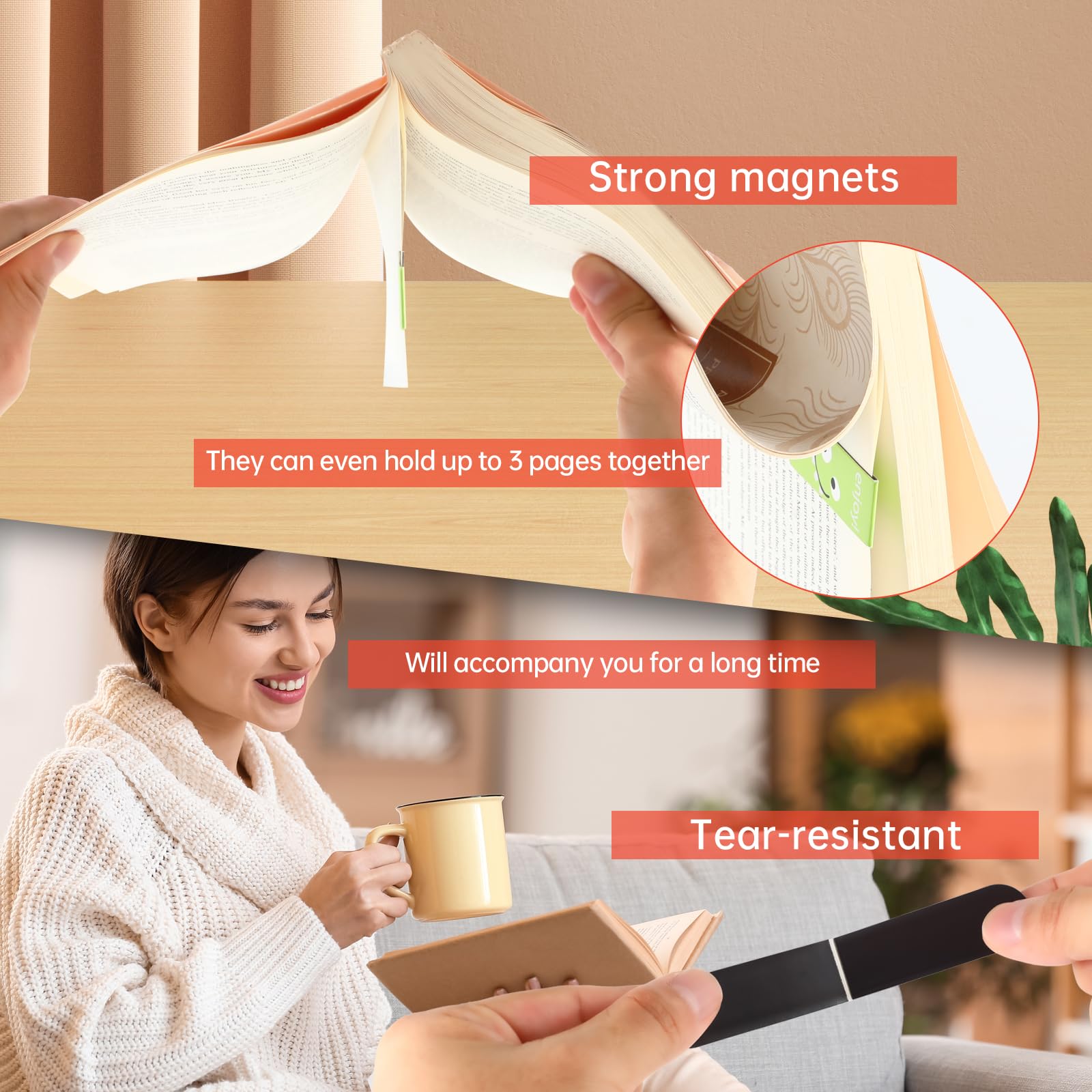 18pcs/30pcs Magnetic Bookmarks - Bookmark Magnetic Clip reseña y precio