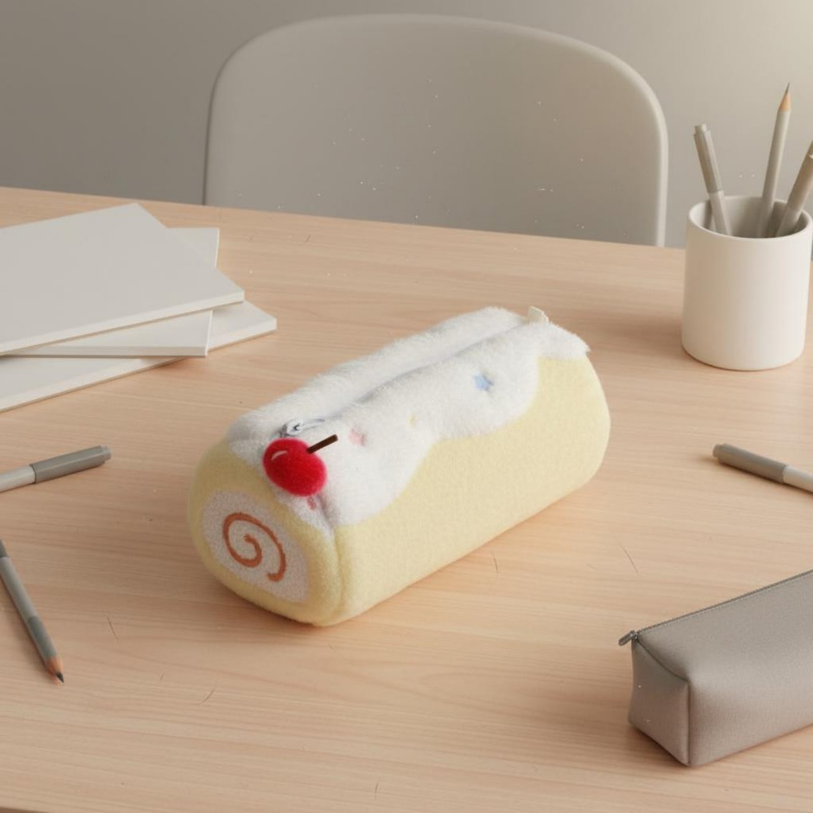 Cake Roll Pen Case Cute Design - Pen Pouch Roll reseña y precio