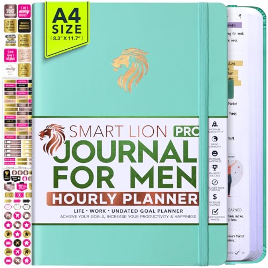 Journal for Men - Undated Dail - Planner Weekly Budget reseña y precio