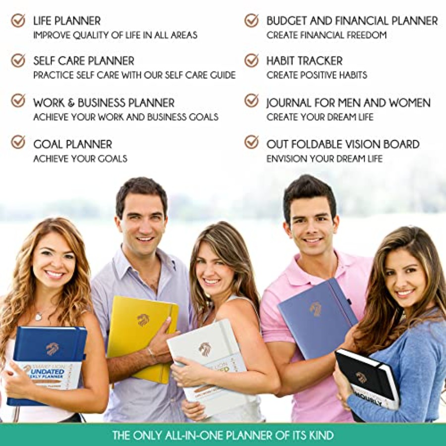 Journal for Men - Undated Dail - Planner Weekly Budget reseña y precio