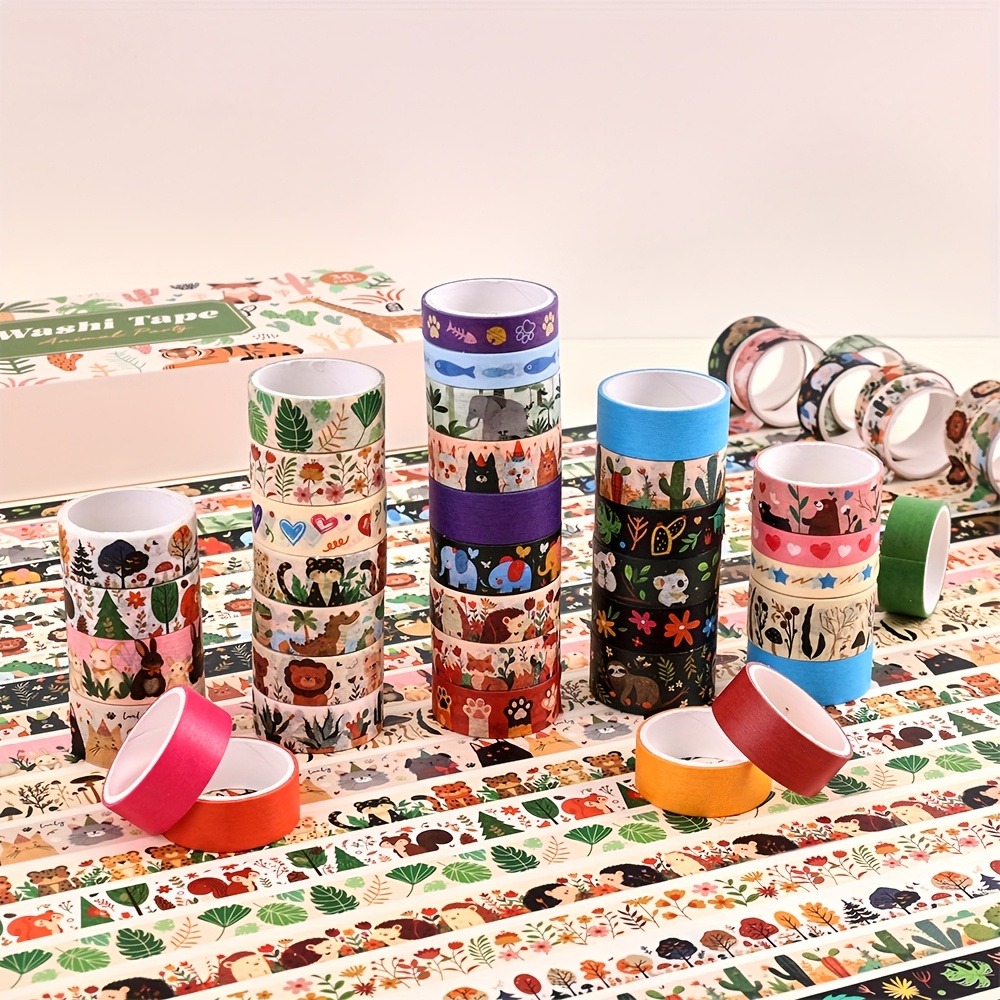 36 Rolls Vintage Animal Party  - Washi Tape Set reseña y precio