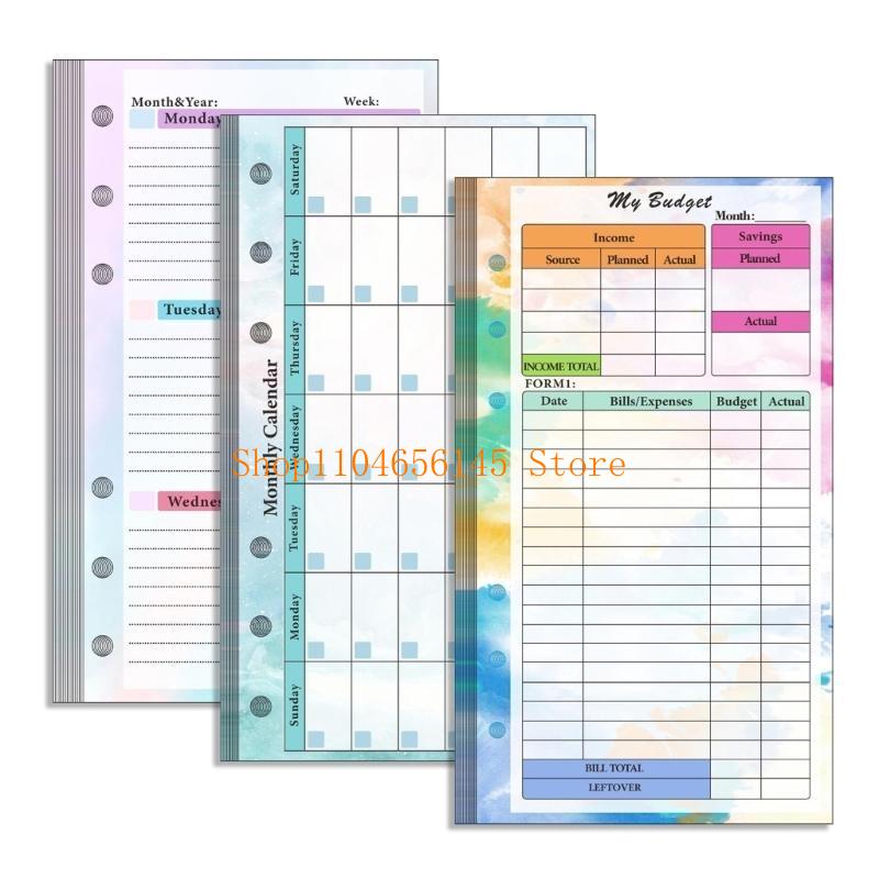 Loose Leaf Refill Paper Lined  - Planner Weekly Budget reseña y precio