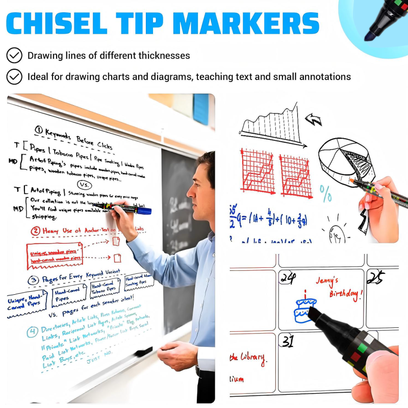 12Colors Whiteboard Marker Set - Whiteboard Marker Set reseña y precio