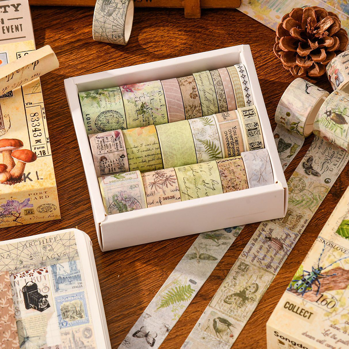 20 rolls of vintage washi tape - Washi Tape Set reseña y precio